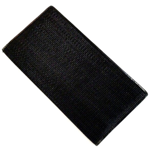 Genuine Horse Hair Unisex Black Long Bi-fold Wallet - 7" x 3.5" - Slim Design - Picture 1 of 13